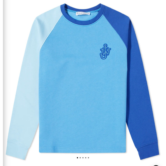 JW Anderson Long Sleeve Crewneck Sweater Blue - Picture 6 of 6